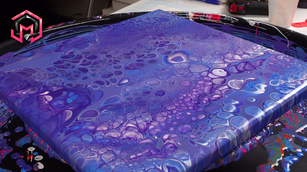 DIFFERENT GALAXY - Acrylic Pouring and Fluid art Therapy at Home - YouTube