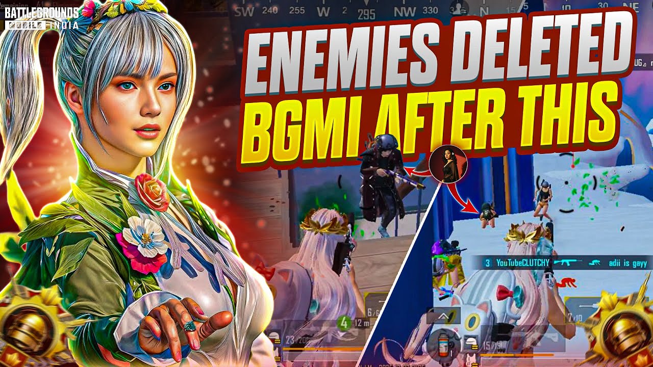 🔱Enemies Deleted BGMI After This | Streamer vs YouTube CLUTCHY - 1v4 Clutches !!🔥