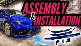 Noble Sti Style 3 Piece Lip Assembly And Installation Subaru Wrx 2022 2023