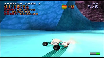 Crash Team Racing Custom Tracks - SNES Vanilla Lake 1