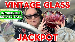 VINTAGE GLASS JACKPOT ❤️ INCREDIBLE ESTATE SALE 