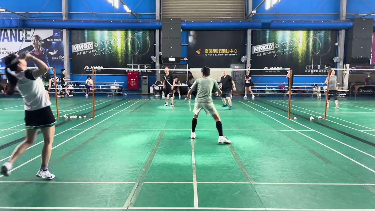 [羽球Vlog]🏸M&Tony🆚強哥&理安#混雙#男雙 