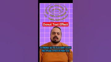 Donut text effect | #videoeditingtips
