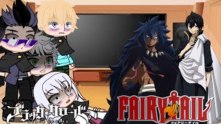 black clover react to Fairy tail#3/?||Gacha Life||~Acnologia+Zeref~