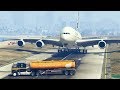 GTA5 -- An "Oil Tanker" Accidentally Came in the Runway during landing of A380...