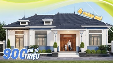 Mẫu công trình nhà vườn mái Nhật hiện đại công năng lên đến 4 phòng ngủ tiết kiệm | MN04225