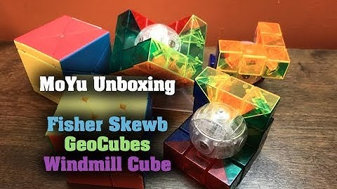 MoYu Unboxing - GeoCube, Fisher Skewb, Windmill Cube