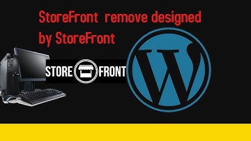 StoreFront theme how to remove Built with StoreFront