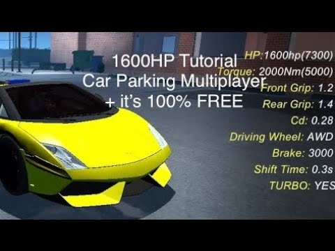 როგორ ავიყვანოთ მანქანა 1600HP ზე ადვილად  Car Parking Multiplayer