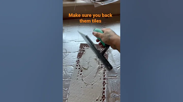 Always back your tiles with adhesive before sticking them on the wall ✌️ - DayDayNews