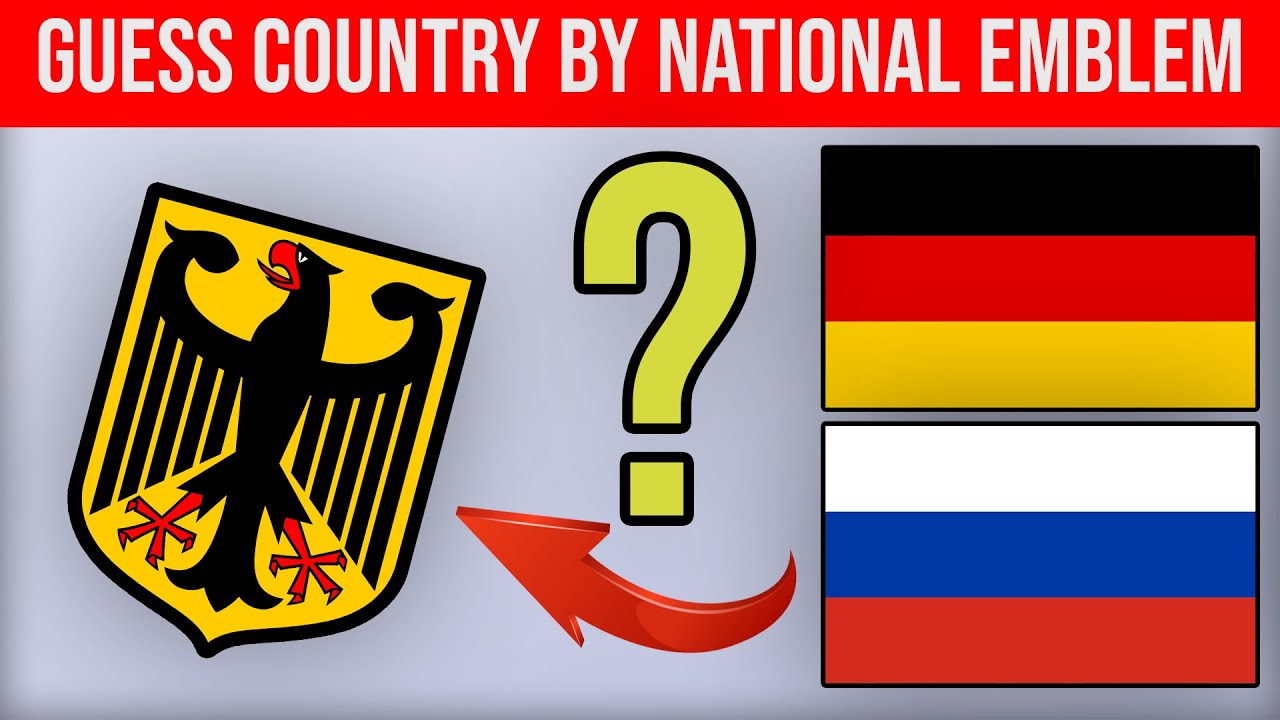 Guess the country by its NATIONAL EMBLEM  || Country Quiz