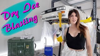 SUPER SATISFYING!! // Dry Ice Blasting My 40 Year Old Cars Underside