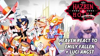Heaven react to Emily fallen + Lucifer Angst ‖Hazbin Hotel ‖ Gacha Life2‖