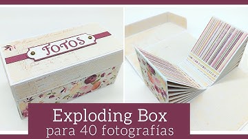 EXPLODING BOX for 40 photographs