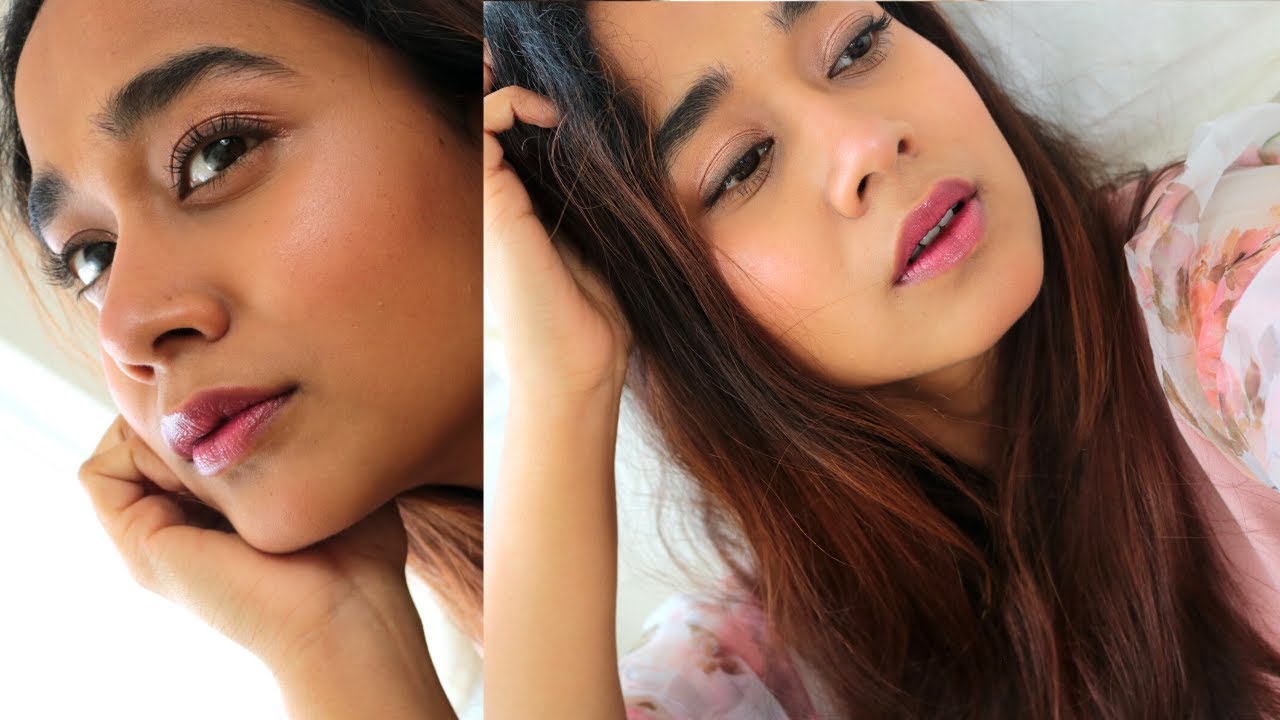 Glowy✨ Dewy makeup✨ Try this if you hate using foundation