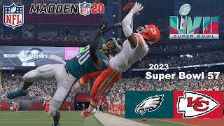 Madden 20 Super Bowl 57 Philadelphia Eagle vs Kansas City Chiefs Xbox Series X 4k 60fps Game Play