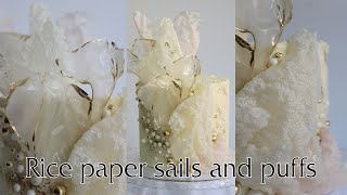 How to make rice paper sails and puffs