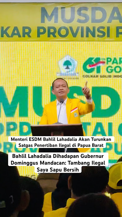 Bahlil Deploys Illegal Mining Task Force in West Papua #shortsvideo