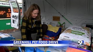 Eugene real estate agent hosts pet food and supply drive for Greenhill