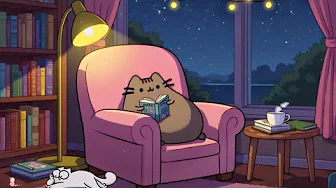 Pusheenโs Quiet Study Night ๐โจ Relaxing Lofi Beats for Focus & Chill