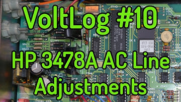VoltLog #10 - HP 3478A Line Voltage and Frequency Adjustment 110V 60Hz to 230V 50Hz
