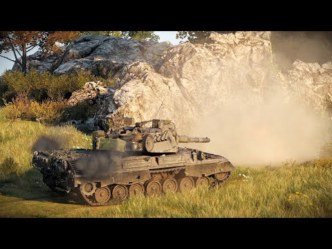 Видео: Leopard 1: Мастерство Маскировки В Кустах - Мир Танков