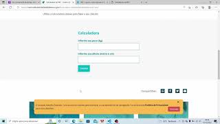 Calculadora de IMC com HTML, Bootstrap e Javascript