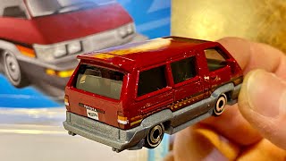 ミニカー 【開封】トヨタ バン 1986【Hot Wheels】 1986 TOYOTA VAN  ホットウィール  ベーシックカーHHF39【サイズ 比較】トミカ ランクル JAF