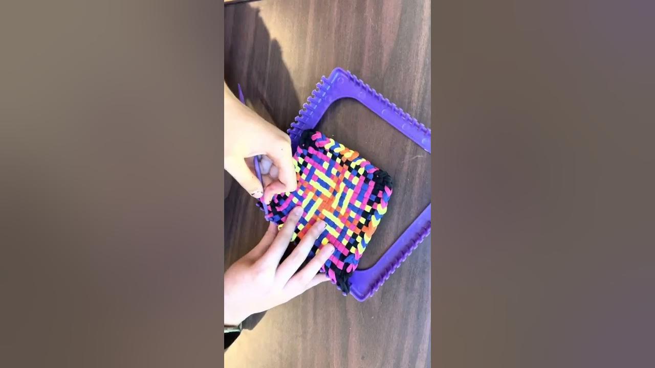 Made by me ultimate weaving loom set How to make a purse YouTube