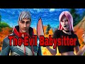 Fortnite Roleplay (The Evil Babysitter) I almost died?(Fortnite Film)