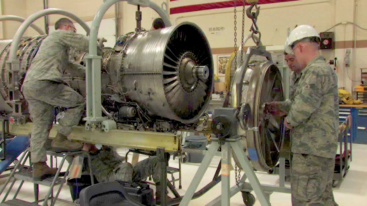 F-16 Jet Engine Shop - Foreign Object Damage Repair - YouTube