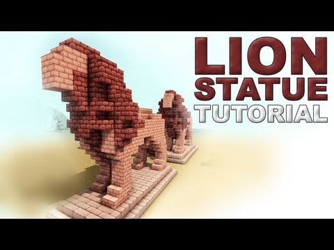 Minecraft Tutorial: Lion Statue