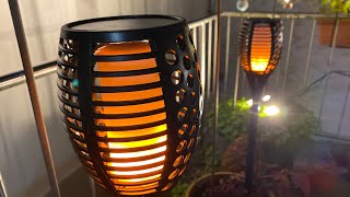 XZN Solar Lights Outdoor Solar Garden Lights Pathway Light Outdoor deco Unboxing and instructions