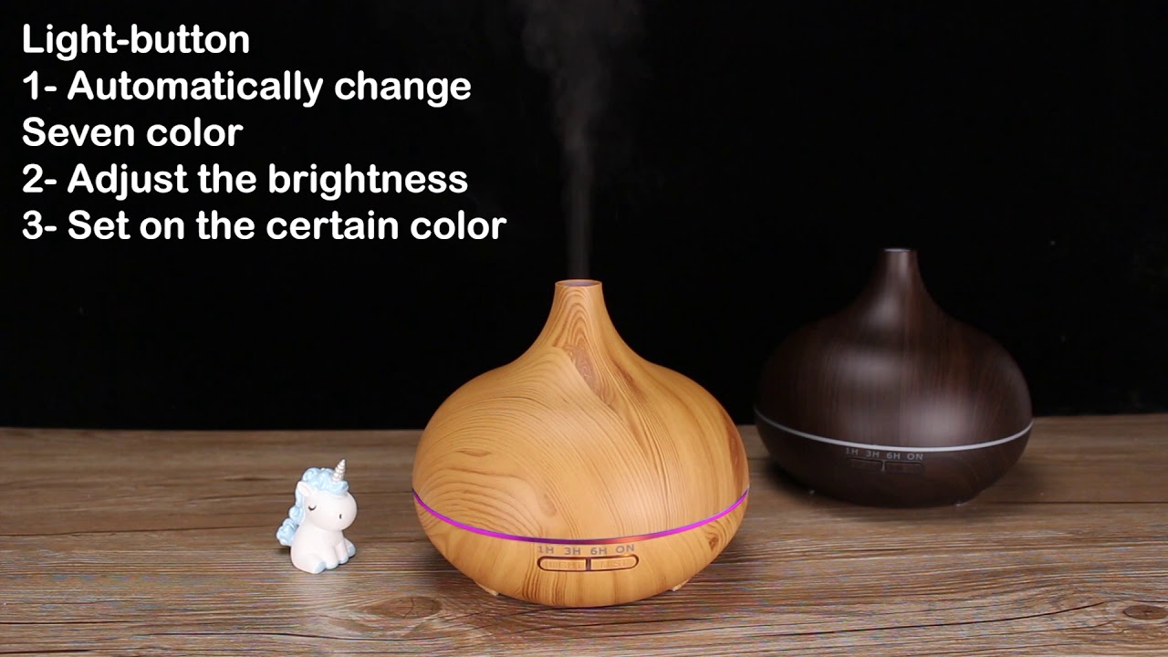 550ml Aroma Diffuser With Essential Oil + Remote