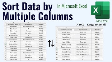 How to Sort Data by Multiple Columns in Excel