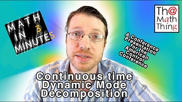 #BulletTalk - Forced to do this in 3 minutes - Dynamic Mode Decompositions with Liouville Operators