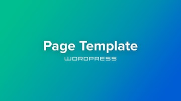 Building a Wordpress Theme - Section 6 - Page Template