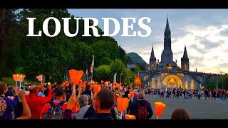 🇨🇵Lourdes, France: Torchlight Procession