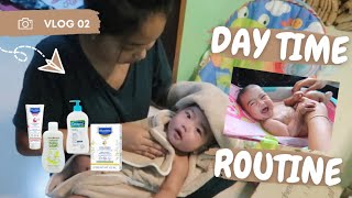 Day time routine | Paraan ng pagligo kay baby | Ilan bottles a day? | First time Mom