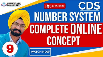 Number system Class 9 for NDA CDS mathematics By Sandeep Brar | Chandigarh Career Group