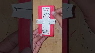 ❤️✨ DIY Pull Tab Pop-Up Love Card | Cute & Easy Paper Craft! 💌 #shorts