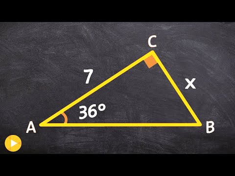 How to use the tangent function to find the missing opposite side of a triangle
