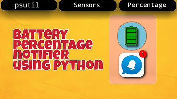 How to create a battery percentage notifier using python | Python Mini Projects | Crazy Coders