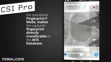 CSI Pro Smartphone: Enhanced Fingerprint Imaging with Fingerprint F Mode and Opacity Swap