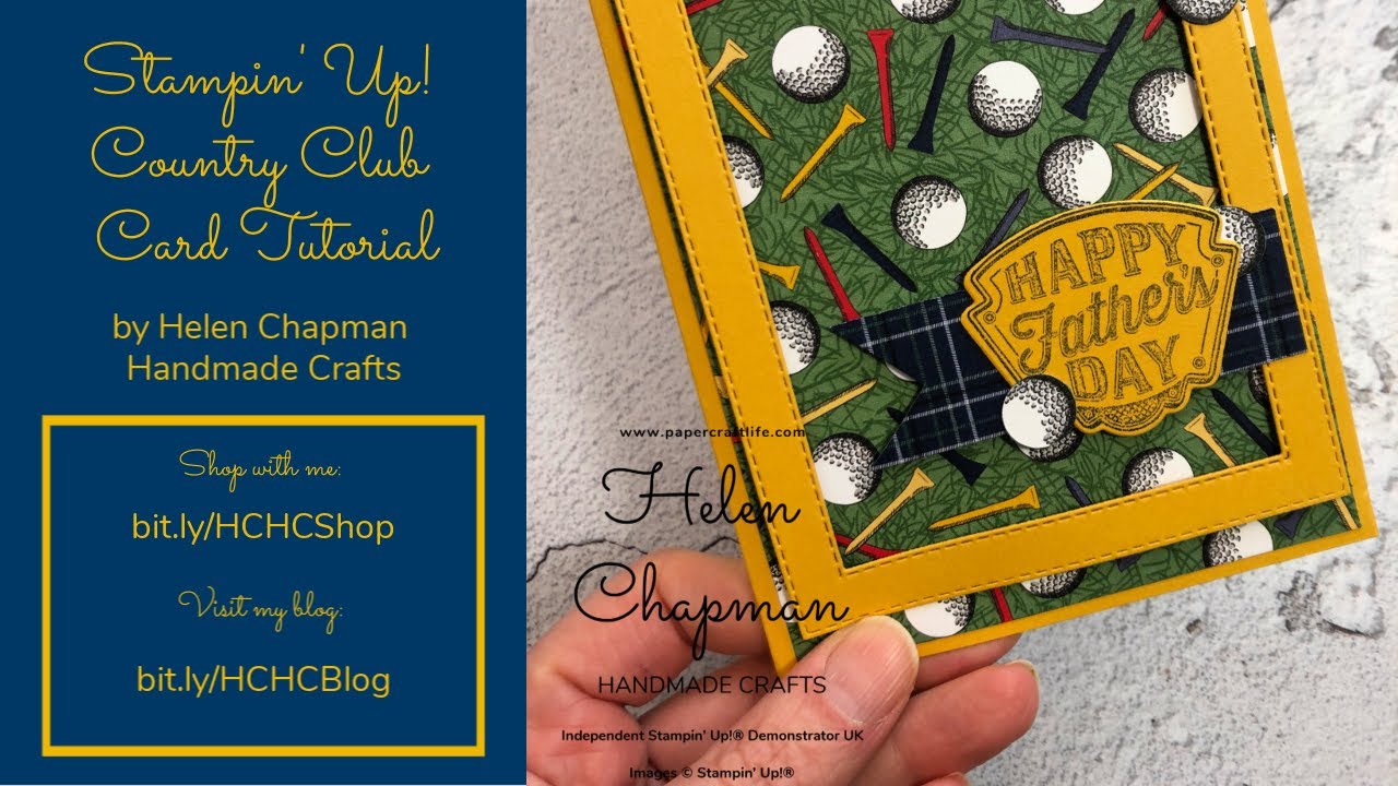 Stampin’ Up! Country Club Card Tutorial by Helen Chapman Handmade Crafts