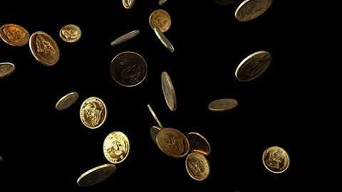 Raining Goldcoins - Free Stock Footage