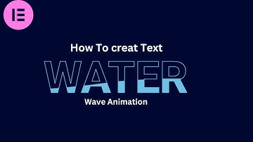Elementor Water Wave TEXT Animation 2023 | WordPress Elementor Pro Tutorial | Elementor Tips & trick