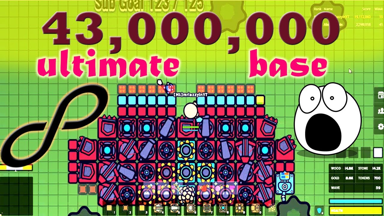 Insane zombs.io base, lasts over 140 waves! I had to post it here because  there was no active zombs.io subreddit, sorry! : r/ZombsRoyale