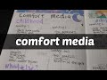 making a comfort media menu 📖 to stop doomscrolling