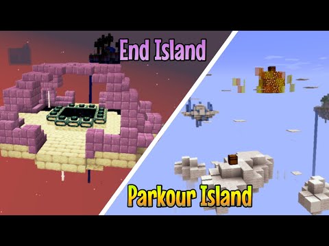 Finding END PORTAL and PARKOUR ISLAND! | Minecraft Realms | Part 26
